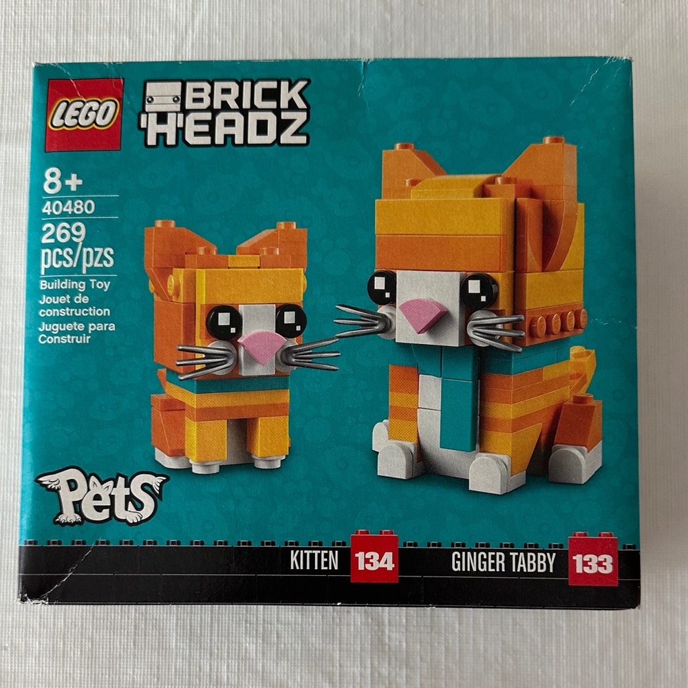 LEGO BrickHeadz Pets Orange and White Cats